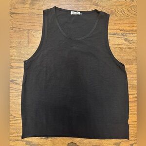 Blumin Black Sleeveless Scoop Neck Shell Top – Large